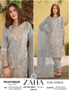 Zaha 10340 A To D Embroidery Organza Pakistani Readymade Suits Wholesale Online